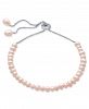 Blush Cultured Freshwater Pearl (4mm) Bolo Bracelet in Sterling Silver