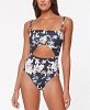 Sanctuary Night in the Jungle Spliced Banded One-Piece Swimsuit Women's Swimsuit