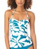 Anne Cole Floral Twist Shirred Tankini Top Women's Swimsuit