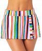 Anne Cole Painted Stripe Side-Slit Swim Skirt Women's Swimsuit