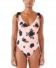 Kate Spade New York Printed Bow-Strap One-Piece Swimsuit Women's Swimsuit