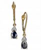 Sapphire (1 ct. t. w. ) & Diamond Accent Drop Earrings in 14k Gold