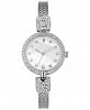Charter Club Silver-Tone Crystal Bangle Bracelet Watch 30mm, Created for Macy's