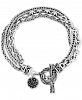 Lois Hill Multi-Chain Toggle Bracelet in Sterling Silver