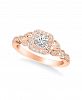 Diamond Princess Engagement Ring (5/8 ct. t. w. ) in 14k White, Yellow and Rose Gold