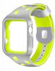 Navor Silicone Replacement Smart Band Wristband Compatible with Apple Watch 42mm [Series 1, 2, 3] - Gray-Yellow