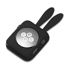 Soft Silicone Protective Bunny Rabbit Style Case Compatible with Apple Watch 42mm [Series 1, 2, 3] - Black