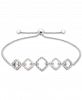 Diamond Chain Link Bolo Bracelet (1/10 ct. t. w. ) in Sterling Silver