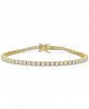 Lab-Created Moissanite Tennis Bracelet (5-1/10 ct. t. w. ) in 18k Gold-Plated Sterling Silver