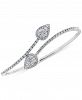Effy Diamond Teardrop Bypass Bangle Bracelet (1-5/8 ct. t. w. ) in 18k White Gold