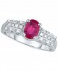 Ruby (9/10 ct. t. w. ) & Diamond Accent Ring in Sterling Silver