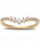 Giani Bernini Cubic Zirconia V Band in 18k Gold-Plated Sterling Silver, Created for Macy's
