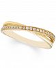 Diamond Crossover Ring (1/10 ct. t. w. ) in 10k Gold