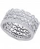 Arabella 4-Pc. Set Cubic Zirconia Stackable Bands in Sterling Silver