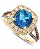 Le Vian Deep Sea Blue Topaz (2-5/8 ct. t. w. ) & Diamond (3/4 ct. t. w. ) Ring in 14k Gold