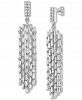 Diamond Multi-Chain Dangle Drop Earrings (1 ct. t. w. ) in 10k White Gold