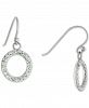 Giani Bernini Crystal Circle Drop Earrings in Sterling Silver, Created for Macy's