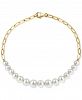 Effy Cultured Freshwater Pearl (5-7mm) Chain Link Bracelet in 14k Gold