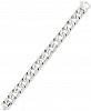 Legacy for Men by Simone I. Smith Large Curb Link Bracelet in Stainless Steel