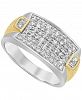 Men's Diamond Cluster Ring (1 ct. t. w. ) in 10k Two-Tone Gold