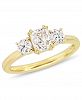 Certified Diamond (1 1/2 ct. t. w. ) 3-Stone Engagement Ring in 14k Yellow Gold