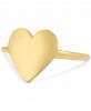 Sarah Chloe Heart Signet Stacking Ring in 14k Gold-Plated Sterling Silver