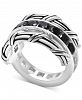 Peter Thomas Roth White Topaz (1-9/10 ct. t. w. ) & Black Spinel Reversible Ring in Sterling Silver