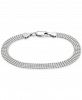 Giani Bernini Sterling Silver Bracelet Four Row Bead Chain