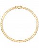 Giani Bernini Flat Curb Link Chain Bracelet in 18k Gold-Plated Sterling Silver, Created for Macy's