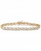 Wrapped in Love Diamond Diagonal Link Bracelet (1 ct. t. w. ) in 10k Gold, Created for Macy's