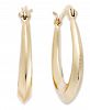 Giani Bernini Small 18k Gold over Sterling Silver Tapered Hoop Earrings, 1"