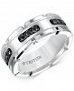 Men's Diamond Comfort Fit Band (1/3 ct. t. w. ) in White Tungsten Carbide & Sterling Silver