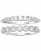 Giani Bernini 2-Pc. Set Cubic Zirconia Stackable Rings in Sterling Silver, Created for Macy's