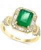 Effy Emerald (2 ct. t. w. ) & Diamond (3/8 ct. t. w. ) Ring in 14k Gold