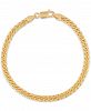 Esquire Men's Jewelry Curb Link Bracelet in 14k Gold-Plated Sterling, Created for Macy's