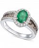 Le Vian Emerald (3/4 ct. t. w. ) & Diamond (7/8 ct. t. w. ) Ring in 14k White Gold