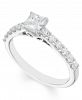 Certified Diamond (1 ct. t. w. ) Engagement Ring in 14k White Gold
