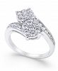 Diamond Bypass Ring (1 ct. t. w. ) in 14k White Gold