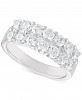 Diamond Double Row Band (2 ct. t. w. ) in 14k White Gold