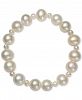 Belle de Mer Cultured Freshwater Pearl (4mm, 9-1/2mm) Stretch Bracelet