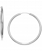 Giani Bernini Medium Endless Hoop Earrings in Sterling Silver, 1.57", Created for Macy's