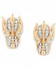 Enchanted Disney Fine Jewelry Diamond Mushu Dragon Stud Earrings (1/10 ct. t. w. ) in 14k Gold