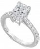 Badgley Mischka Certified Lab-Grown Diamond Radiant-Cut Engagement Ring (2-1/2 ct. t. w. ) in 14k White Gold