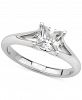 Gia Certified Diamond Princess Solitaire Engagement Ring (1 ct. t. w. ) in 14k White Gold