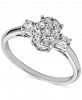 Diamond Oval Cluster Ring (1/2 ct. t. w. ) in 14k White Gold