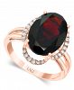 Lali Jewels Garnet (7-5/8 ct. t. w. ) & Diamond (1/6 ct. t. w. ) Statement Ring in 14k Rose Gold