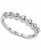 Diamond Heart Band (1/10 ct. t. w. ) in Sterling Silver