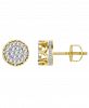 Men's Diamond (1/4 ct. t. w. ) Earring Set in 10k Yellow Gold