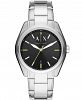 AX Armani Exchange Men's Silver-tone Stainless Steel Watch 43mm