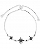 Black Spinel Starburst Chain Bracelet (1/2 ct. t. w. ) in Sterling Silver